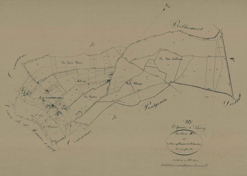 Section B, le Bois Guillaume et Saint-Germain, en une feuille.