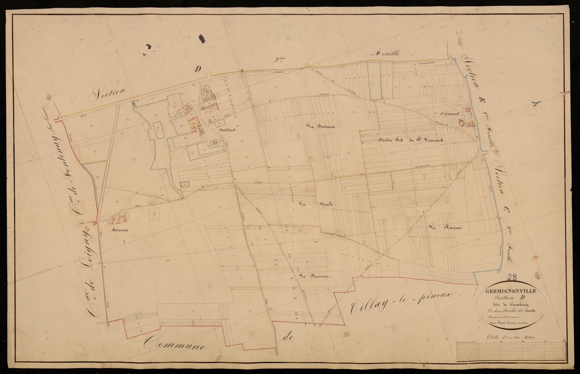 Section D, Cambray, feuille 1.