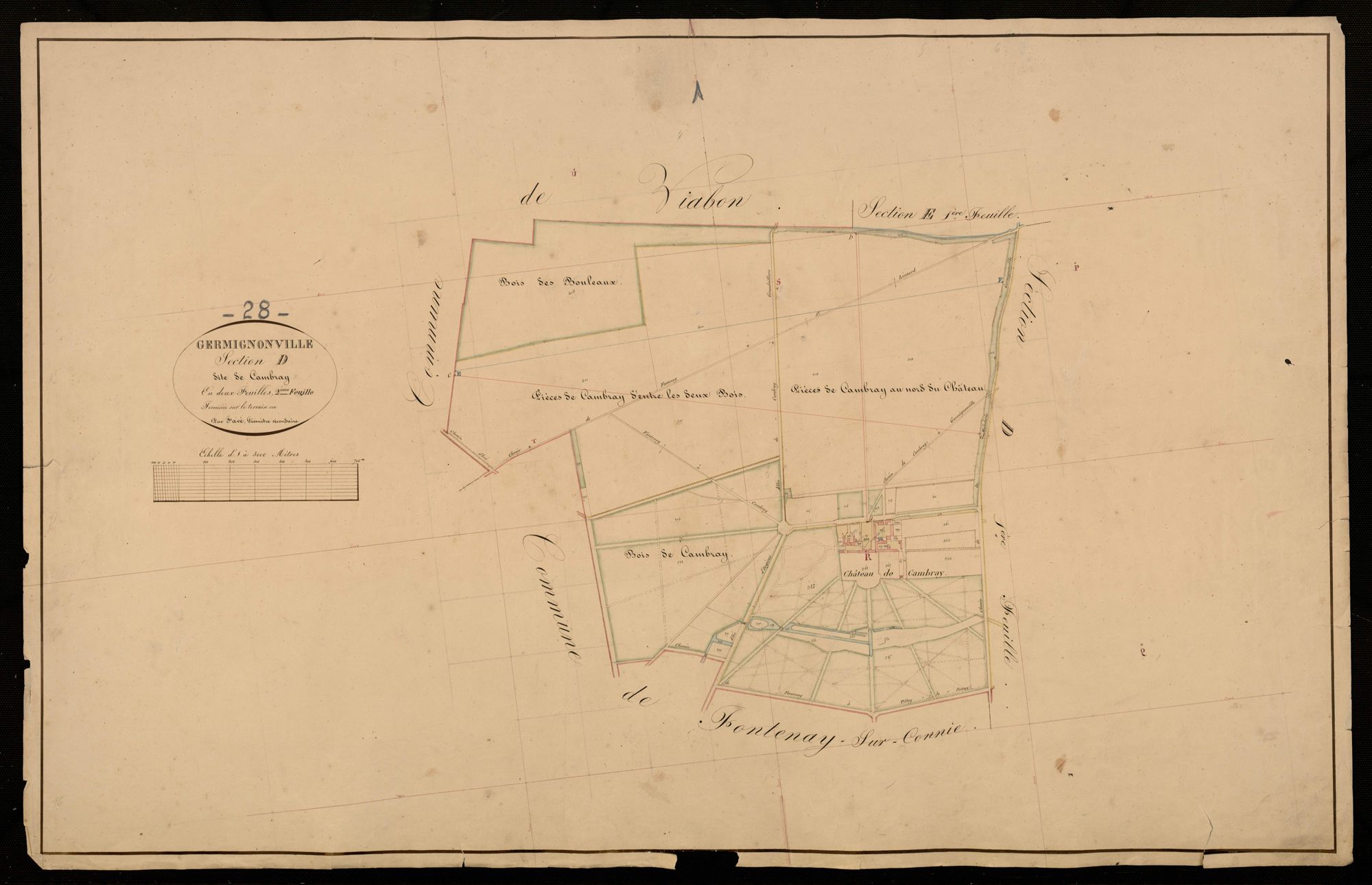 Section D, Cambray, feuille 2.