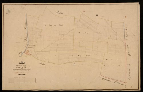 Section B, les Quatre Chemins et le Bois de Nibelles, feuille 2.