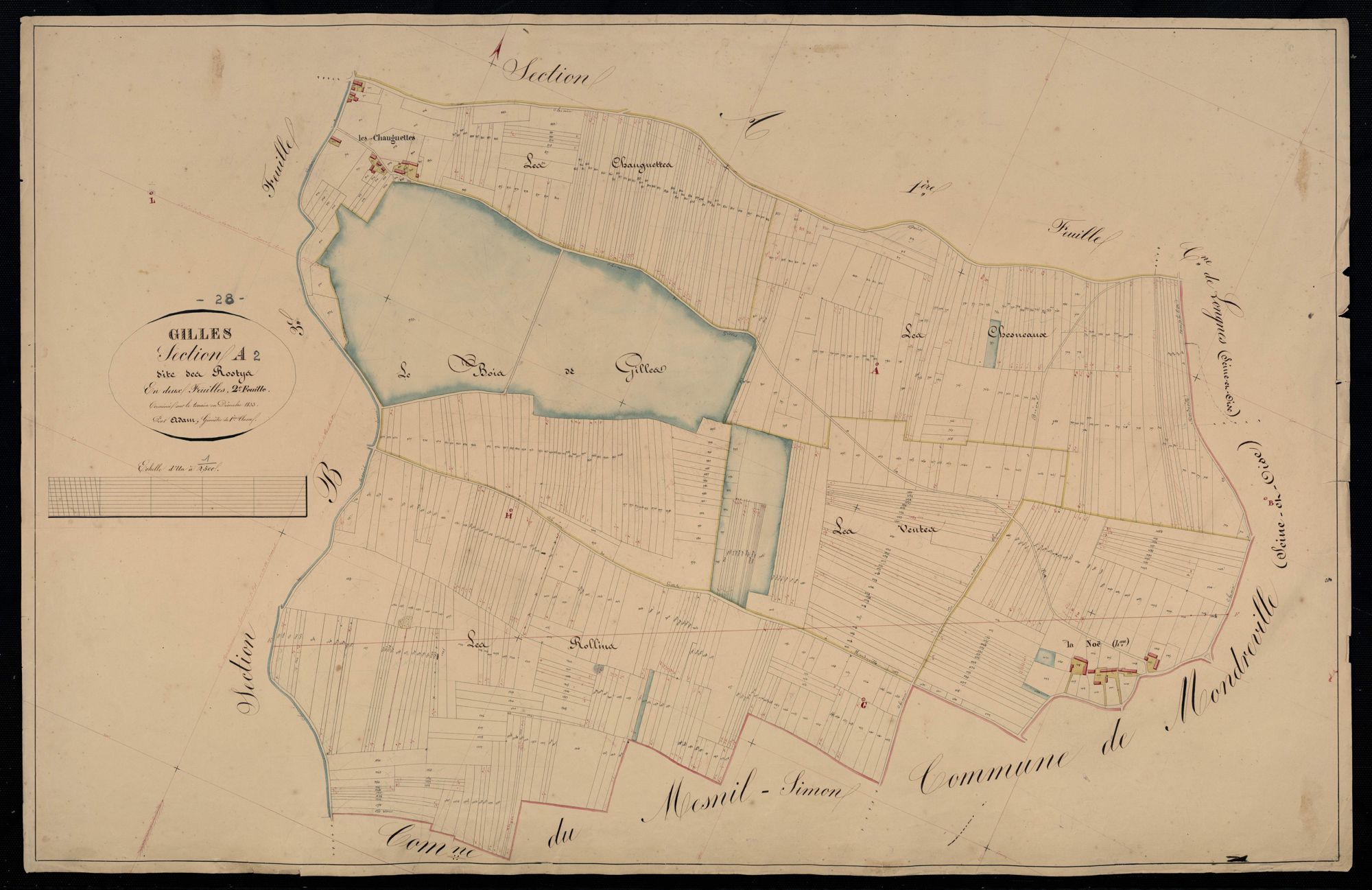Section A, les Rostys, feuille 2.