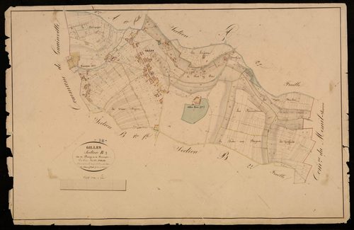 Section B, le Bourg et Fumeçon, feuille 3 / Terminée par Monsieur Favé, Géomètre secondaire.