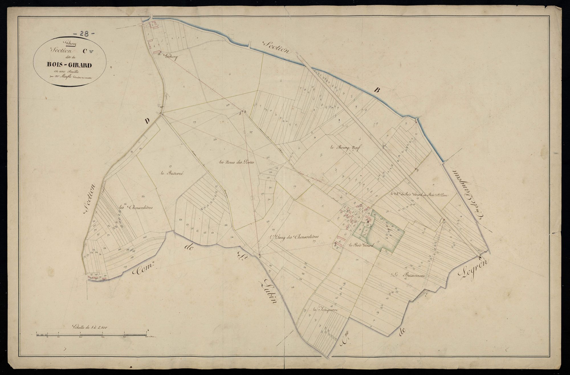 Section C, le Bois-Girard, en une feuille.