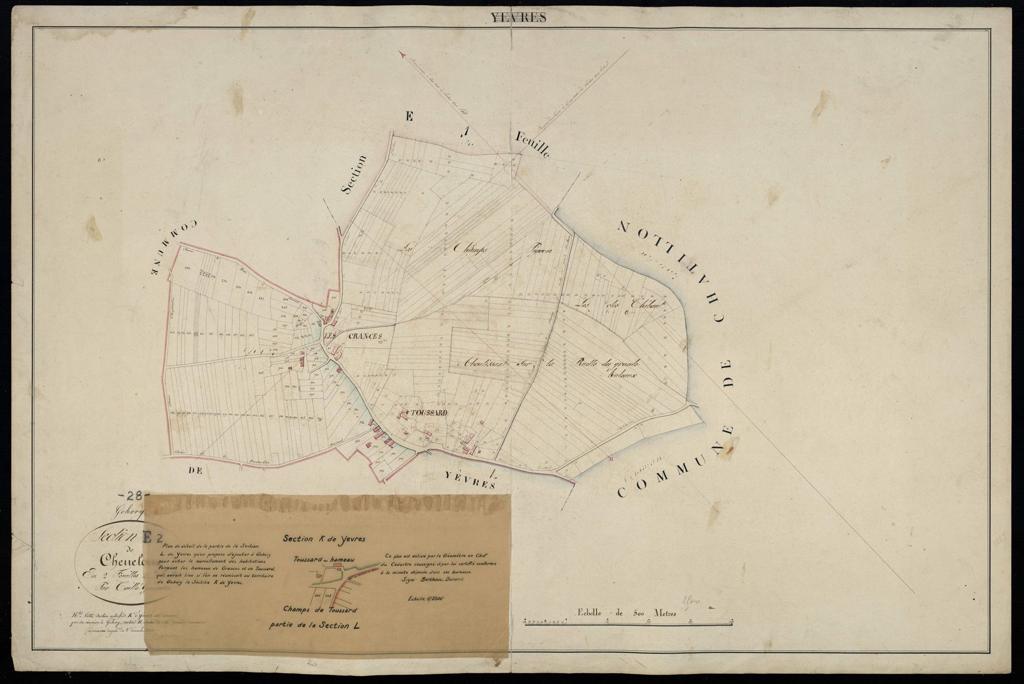 Section E, Chênelong, feuille 2.