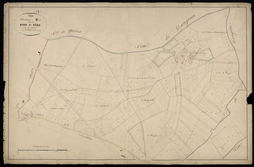 Section B, le Bois Saint-Père, en une feuille.