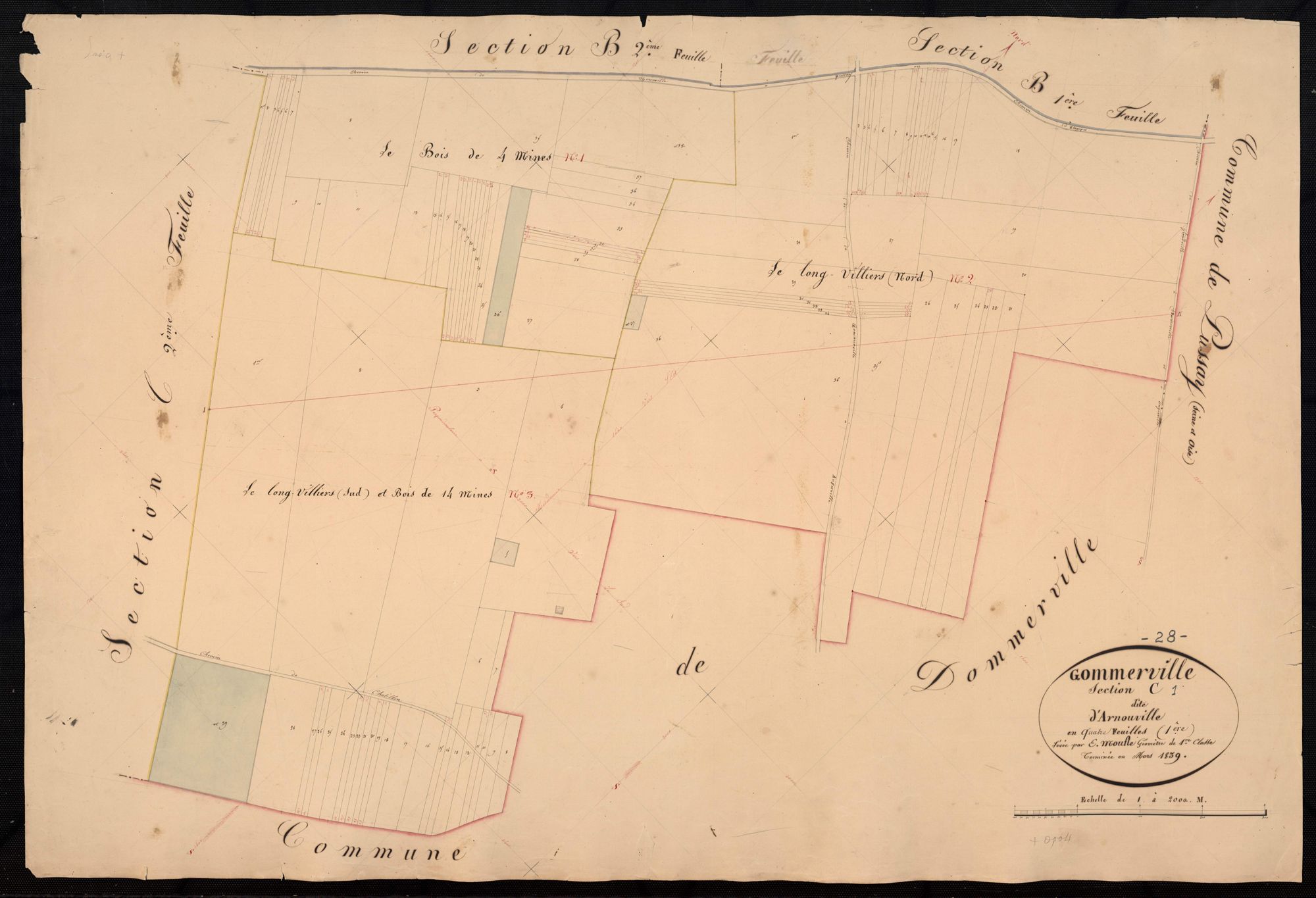 Section C, Arnouville, feuille 1.