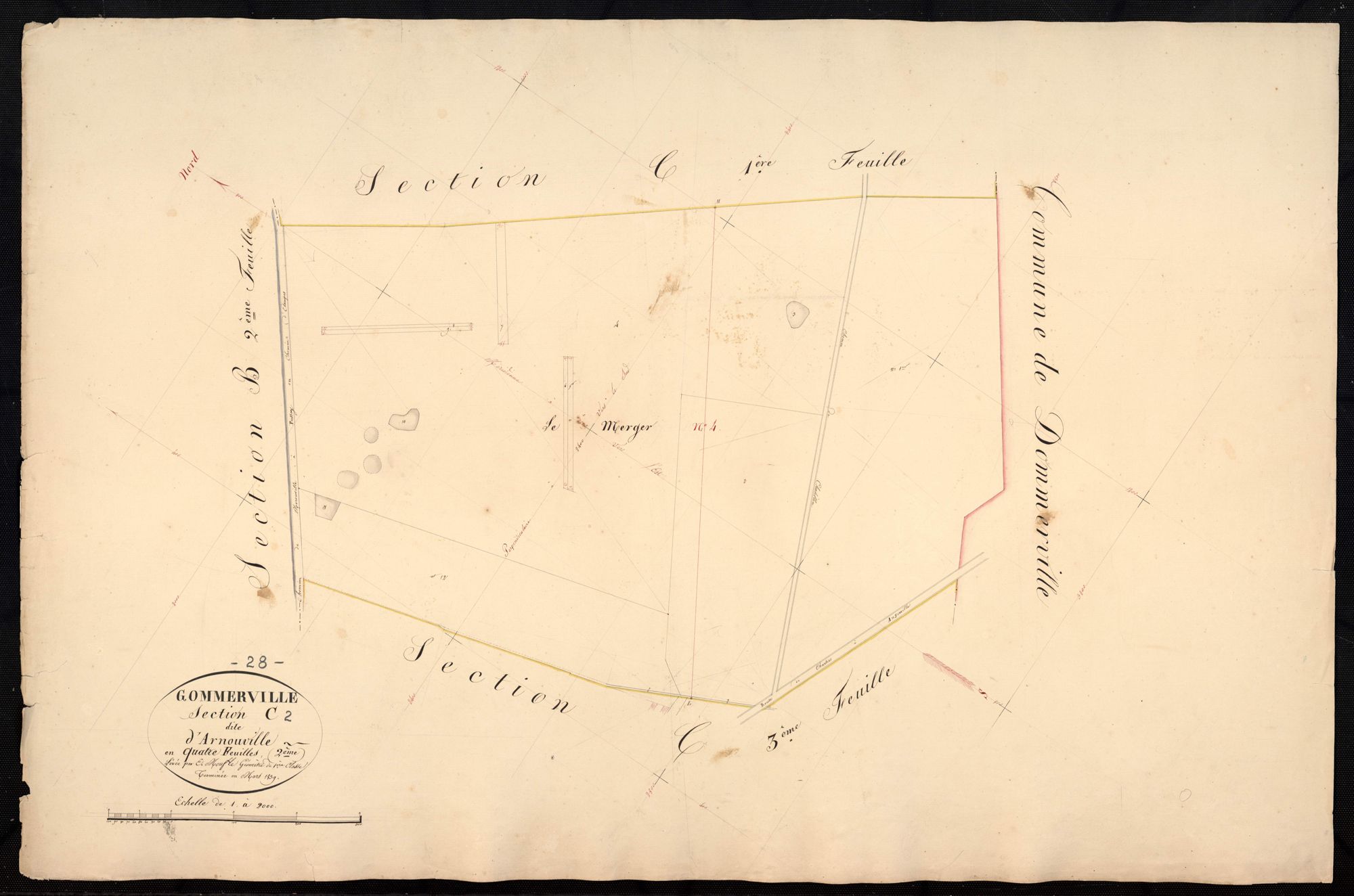 Section C, Arnouville, feuille 2.