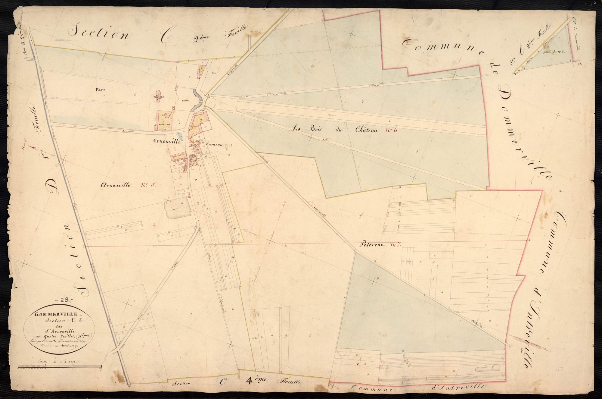 Section C, Arnouville, feuille 3.