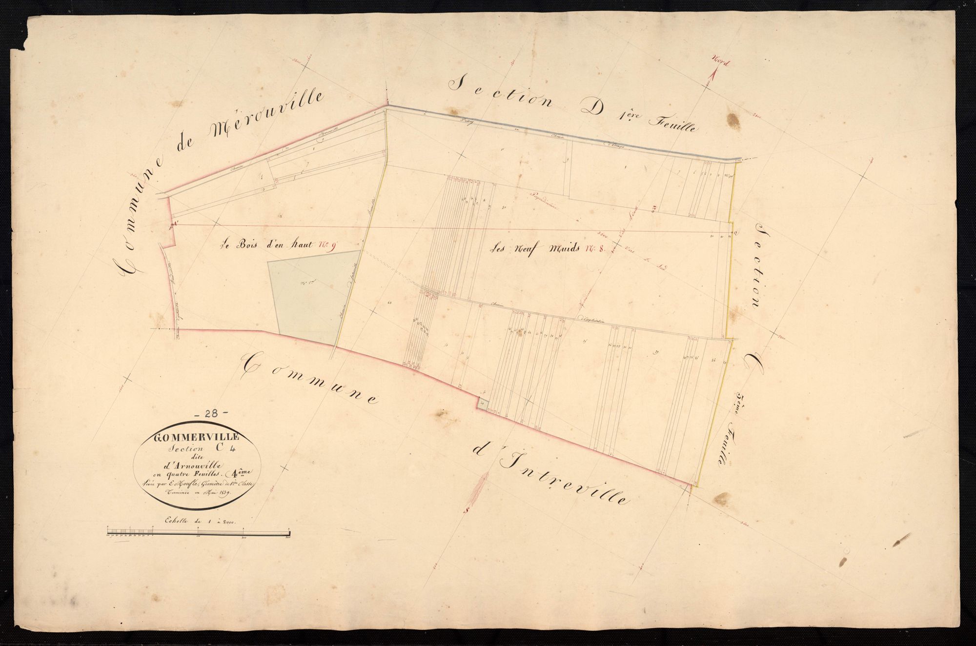 Section C, Arnouville, feuille 4.