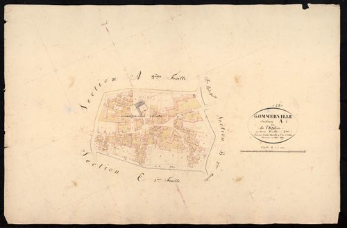 Section A, l'Eglise, feuille 3.