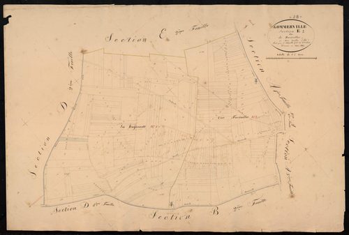 Section E, Faverolles, feuille 1.
