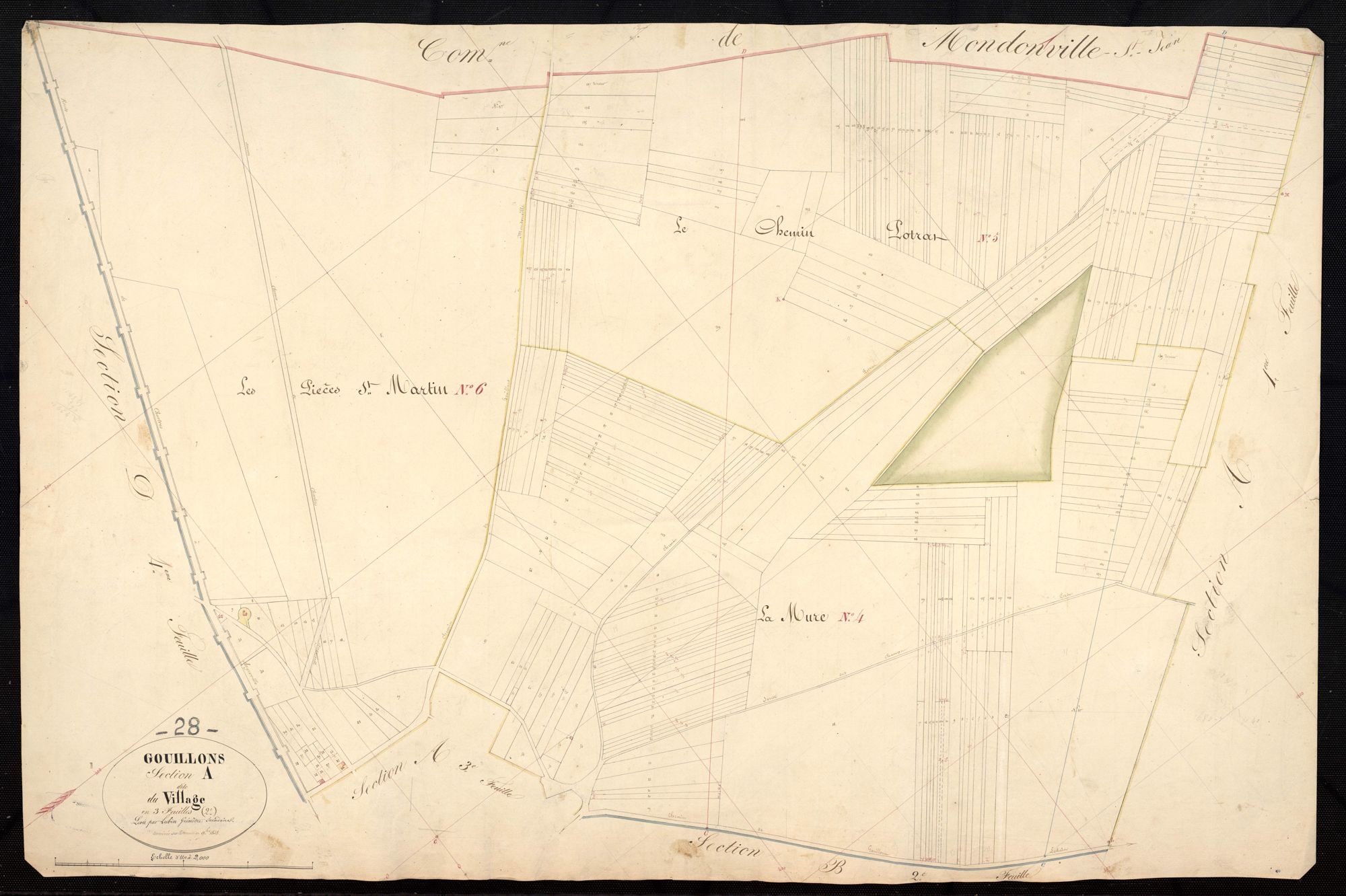 Section A, le Village, feuille 2.
