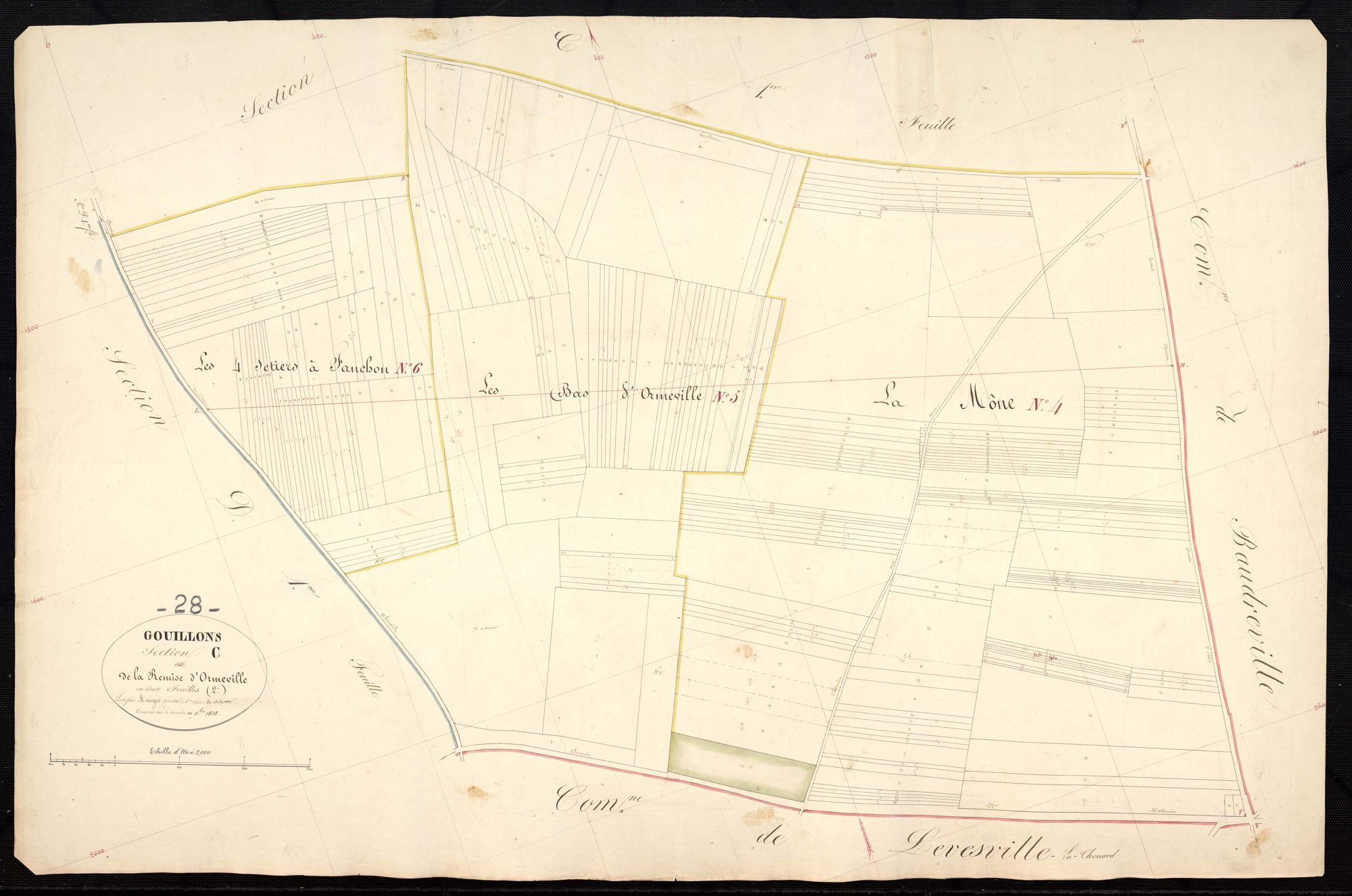 Section C, la Remise d'Ormeville, feuille 2.