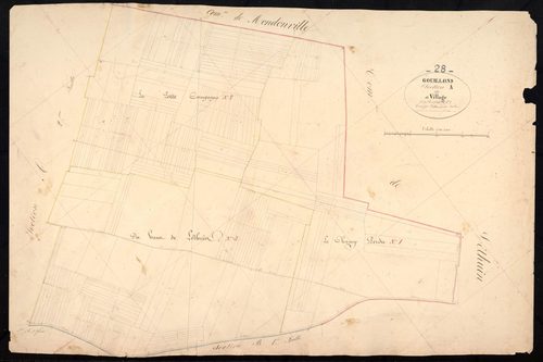 Section A, le Village, feuille 1.