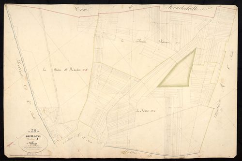 Section A, le Village, feuille 2.