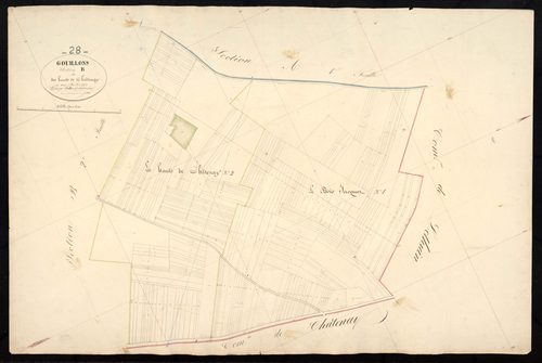 Section B, les Hauts de Châtenay, feuille 1.