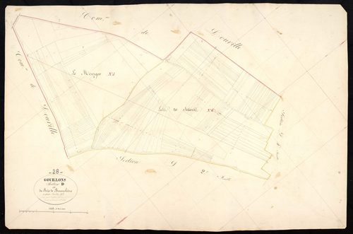 Section D, le Bois de Bennechèvre, feuille 3.