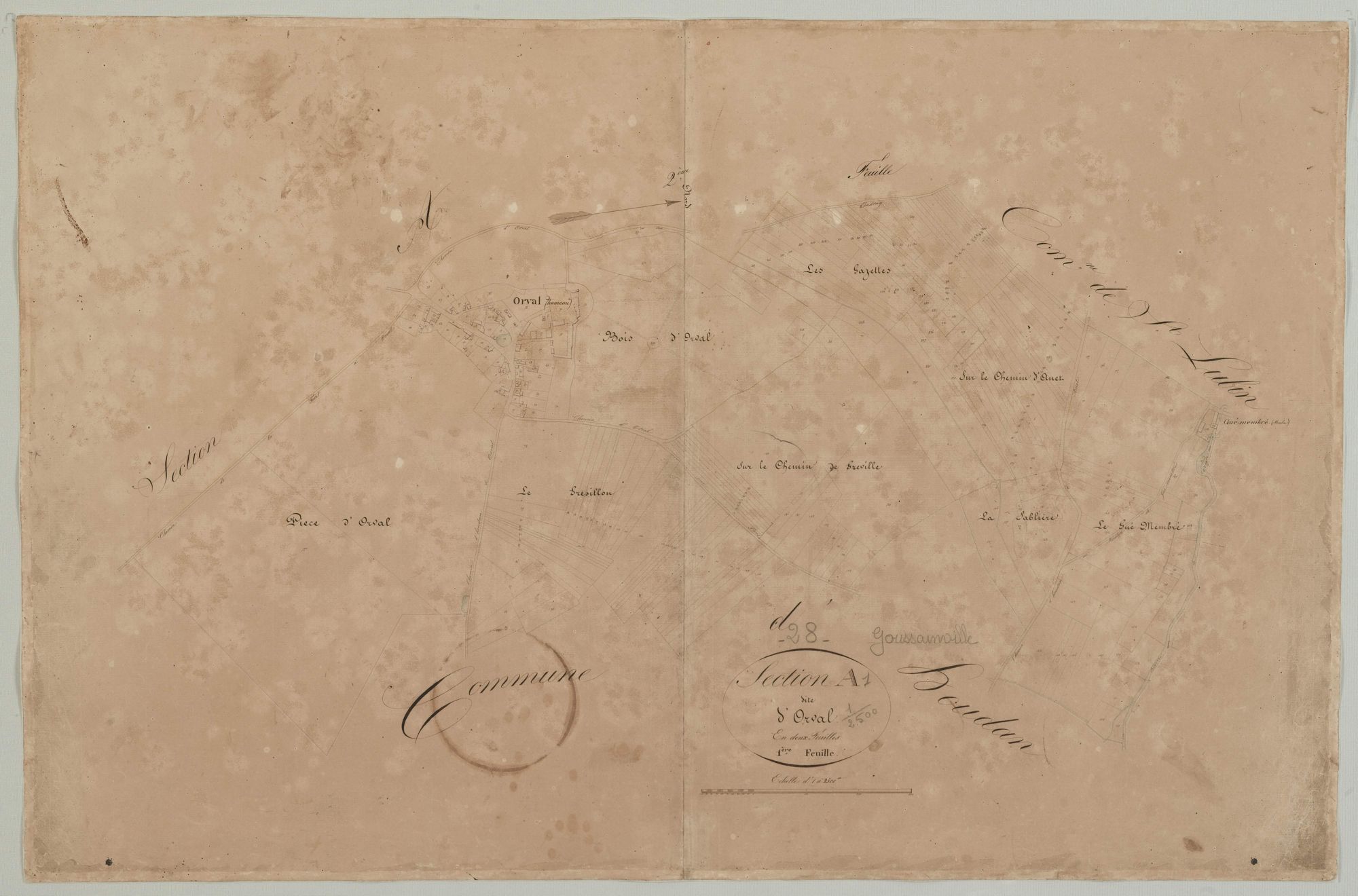 Section A, Orval, feuille 1.