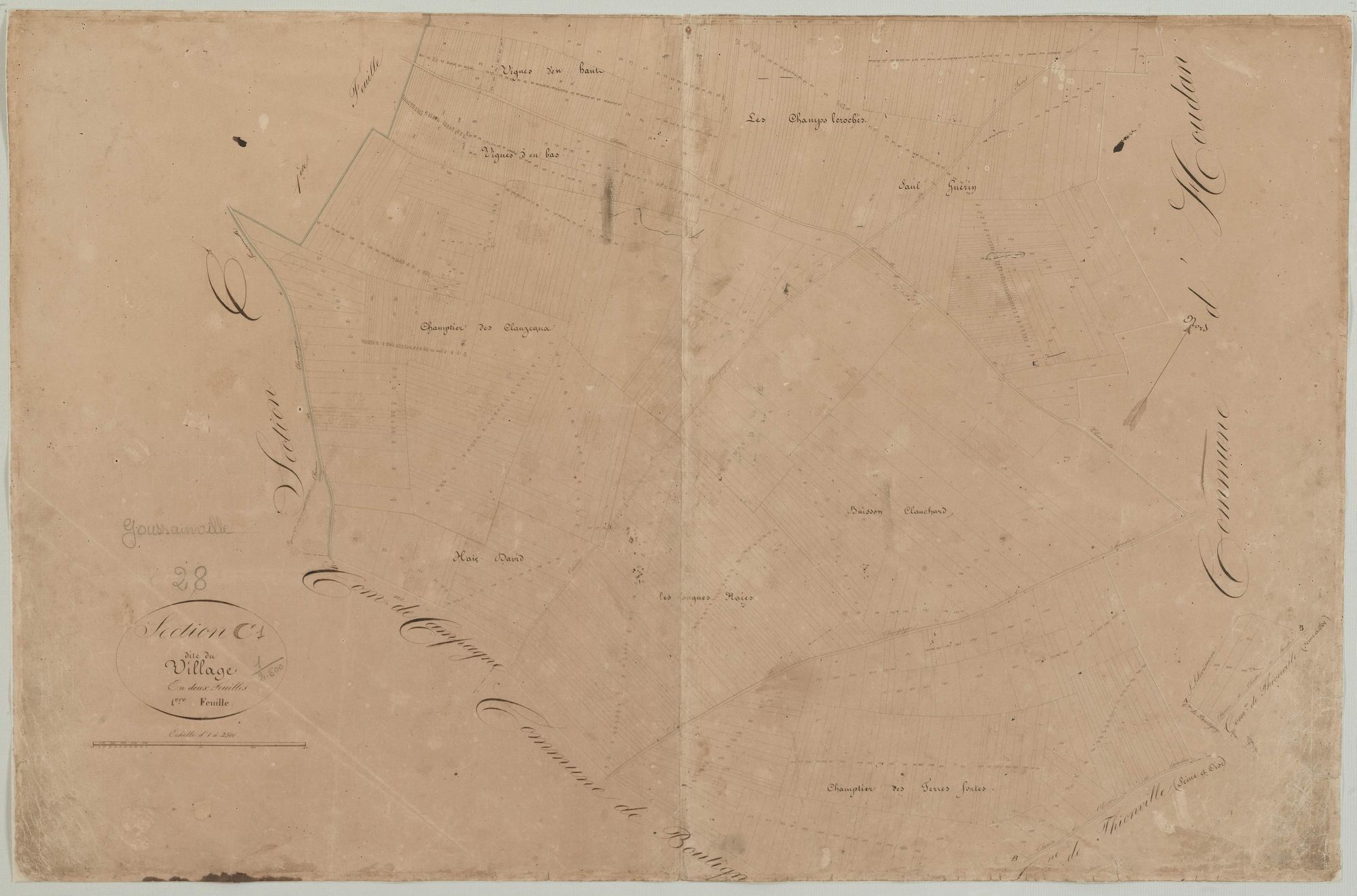 Section C, le Village, feuille 1.