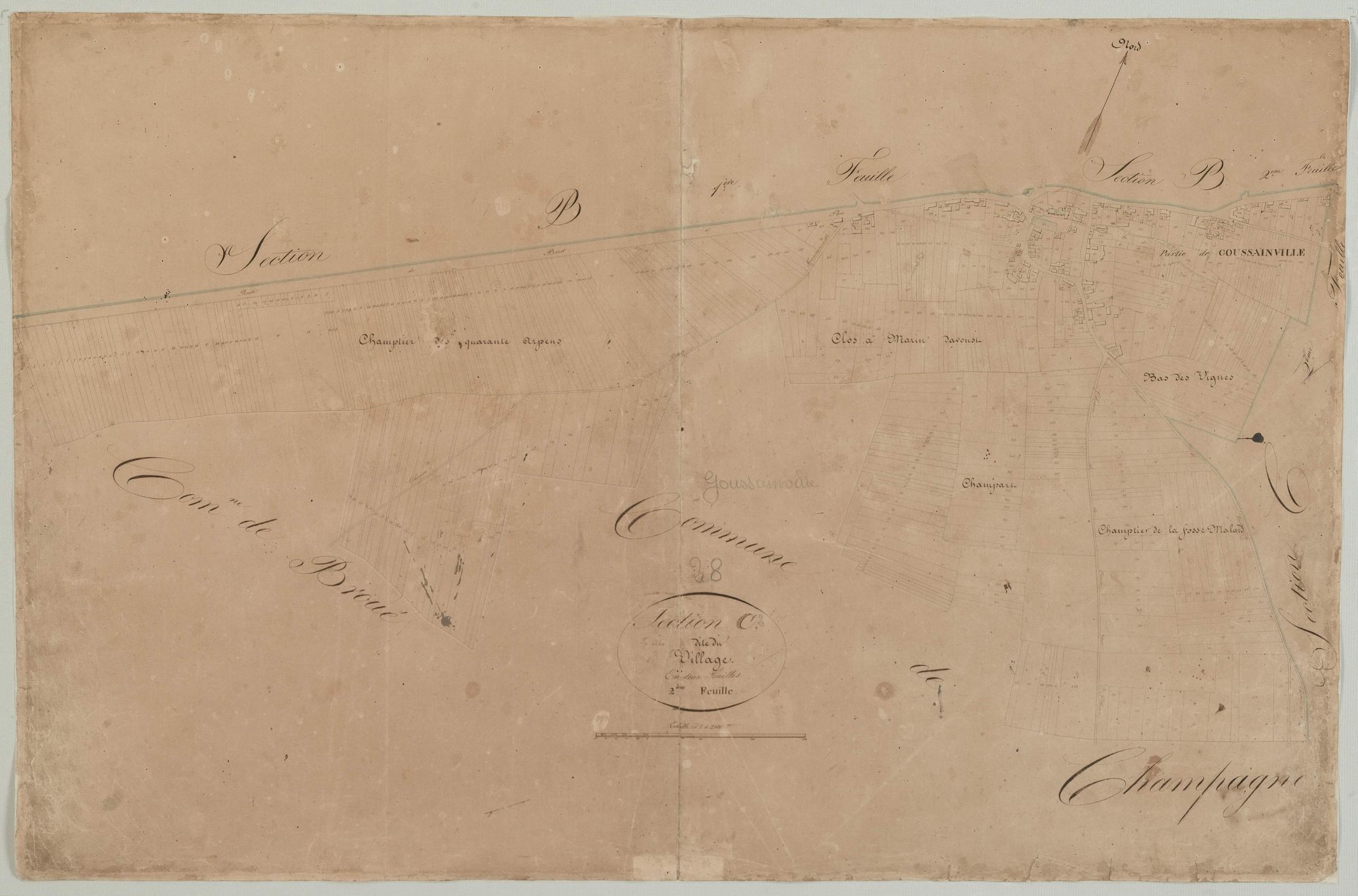 Section C, le Village, feuille 2.