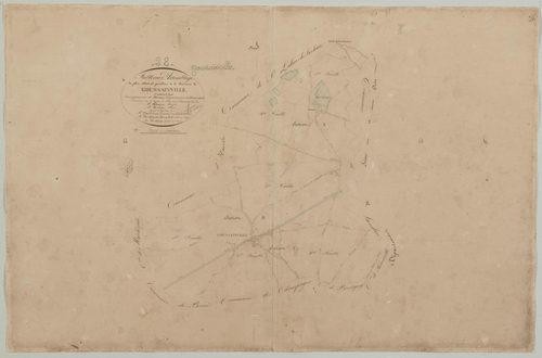 Tableau d'assemblage du plan cadastral parcellaire de la commune de Goussainville, Canton d'Anet, Arrondissement de Dreux / Terminé sur le terrain en 1834 (...) par Monsieur Lesage, Géomètre de 1ère classe.
