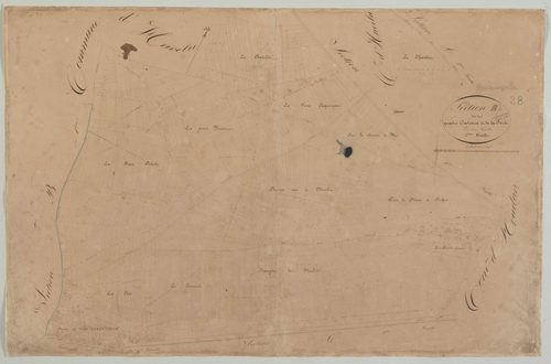 Section B, les Quatre Caveaux et la Forêt. feuille 2.