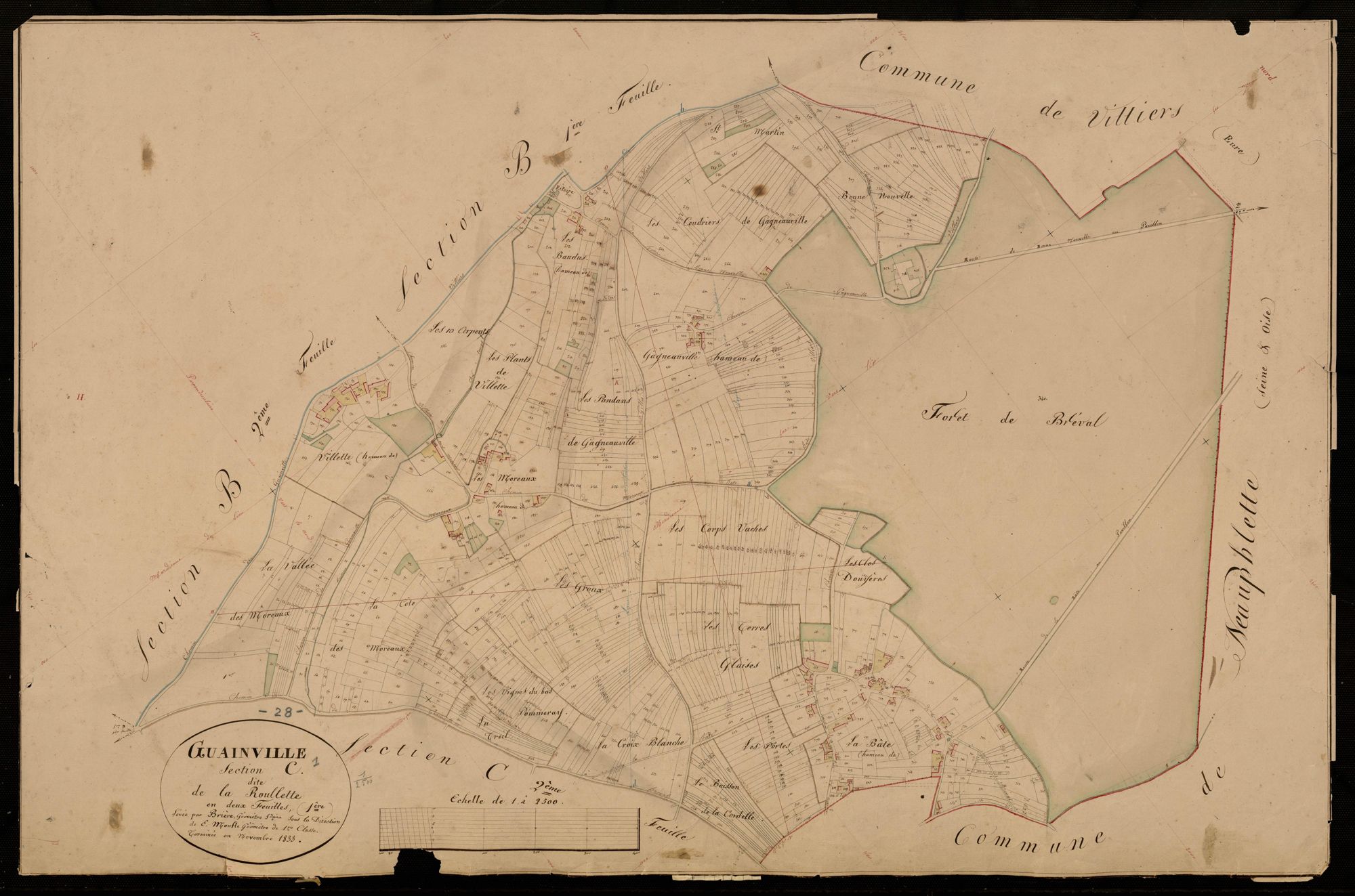 Section C, la Roullette, feuille 1.