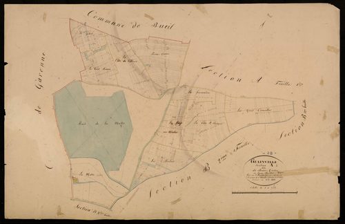 Section A, le Beau-Tertre, feuille 2.