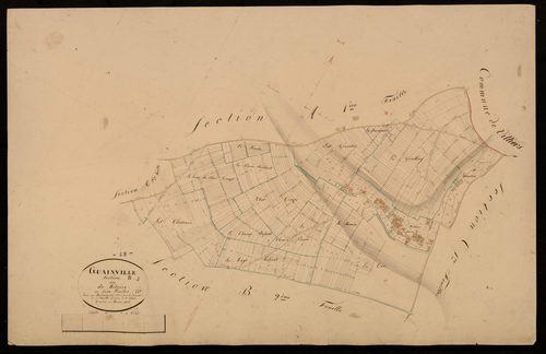 Section B, Ritoire, feuille 1 / Terminée par Monsieur Brière, Géomètre secondaire. ; Monsieur Moufle, Géomètre de 1ère classe.