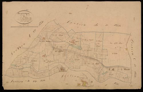 Section B, Ritoire, feuille 2 / Terminée par Monsieur Brière, Géomètre secondaire ; Monsieur Moufle, Géomètre de 1ère classe.