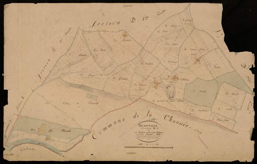 Section D, l'Eglise et le Vieux Château, feuille 3.