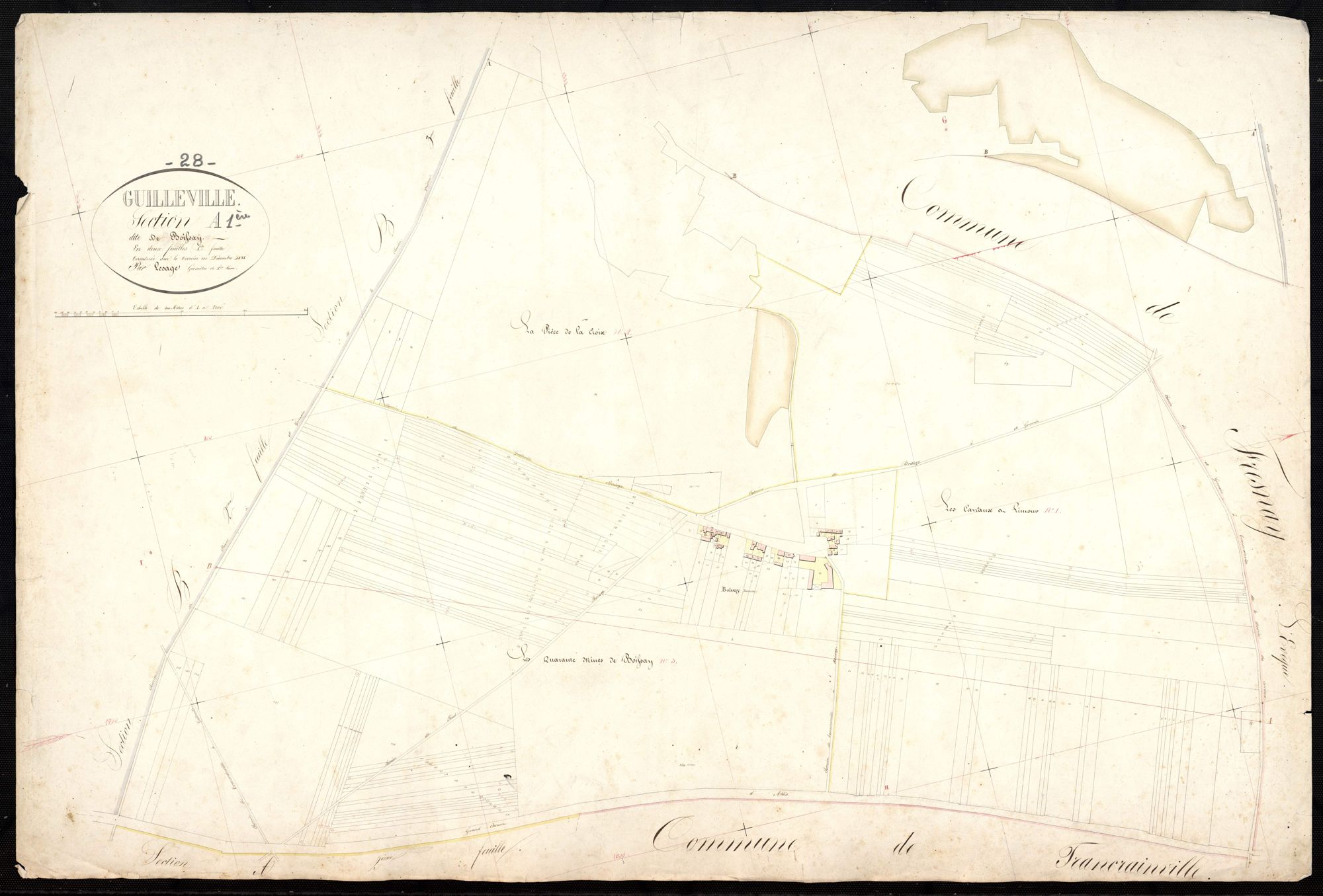 Section A, Boissay, feuille 1.