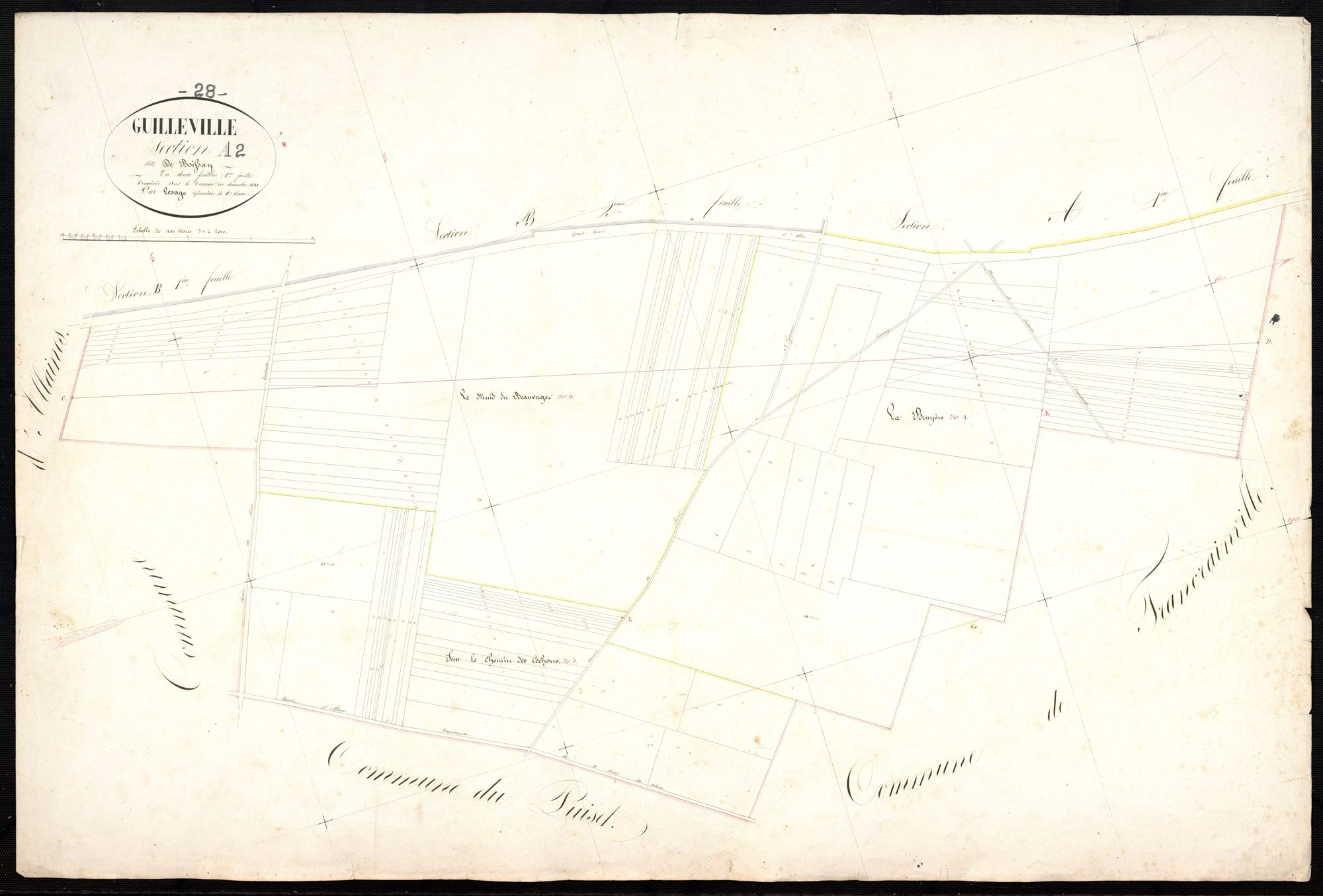 Section A, Boissay, feuille 2.