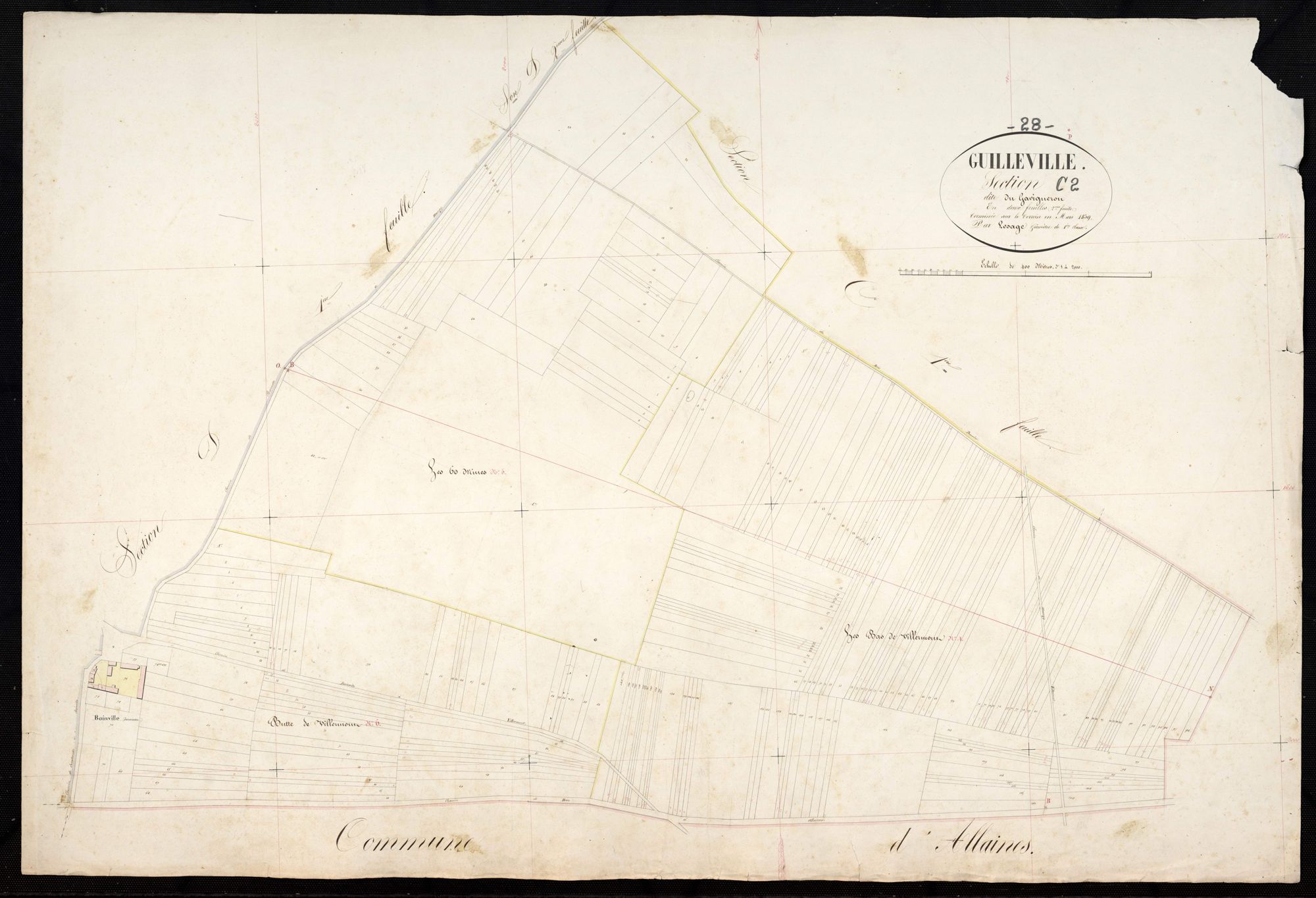 Section C, le Gavigneron, feuille 2.