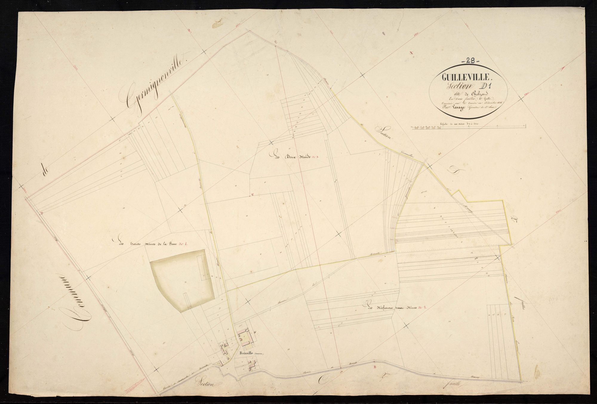 Section D, Chelzard, feuille 1.
