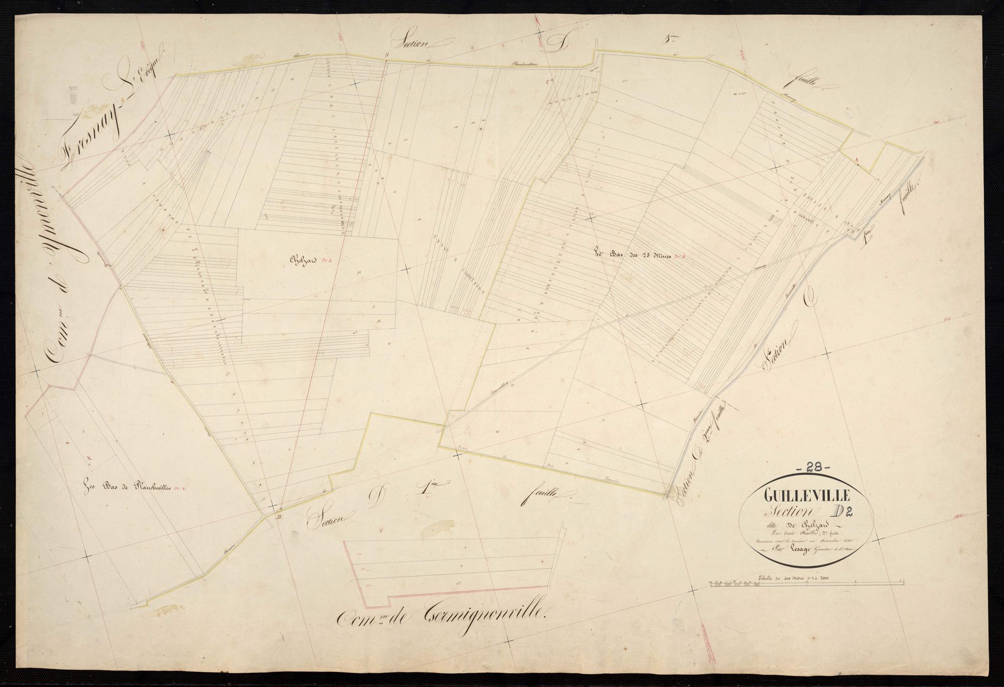 Section D, Chelzard, feuille 2.