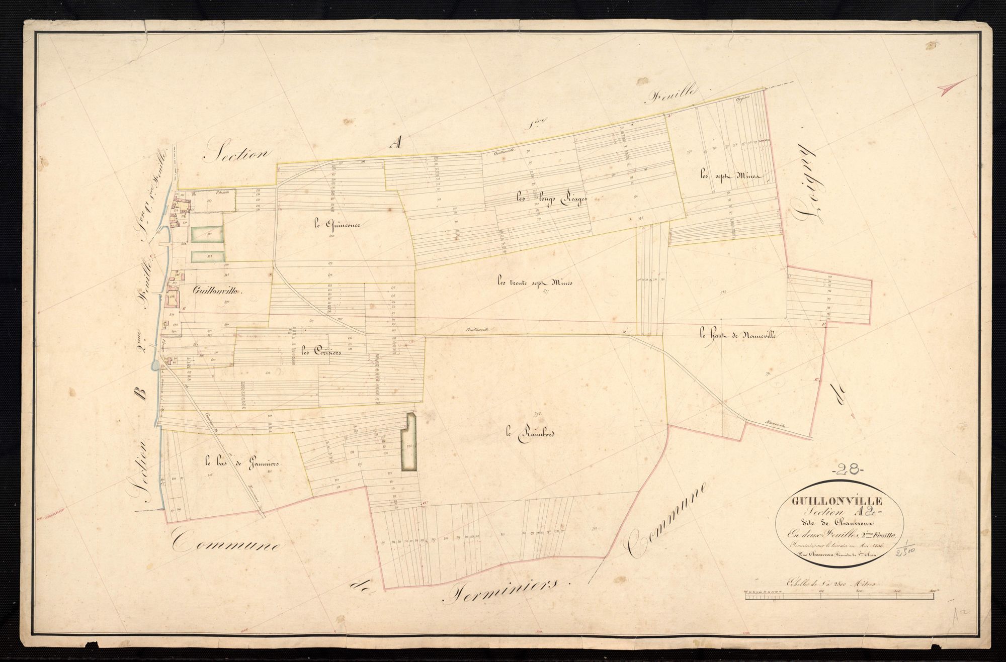 Section A, Chauvreux, feuille 2.
