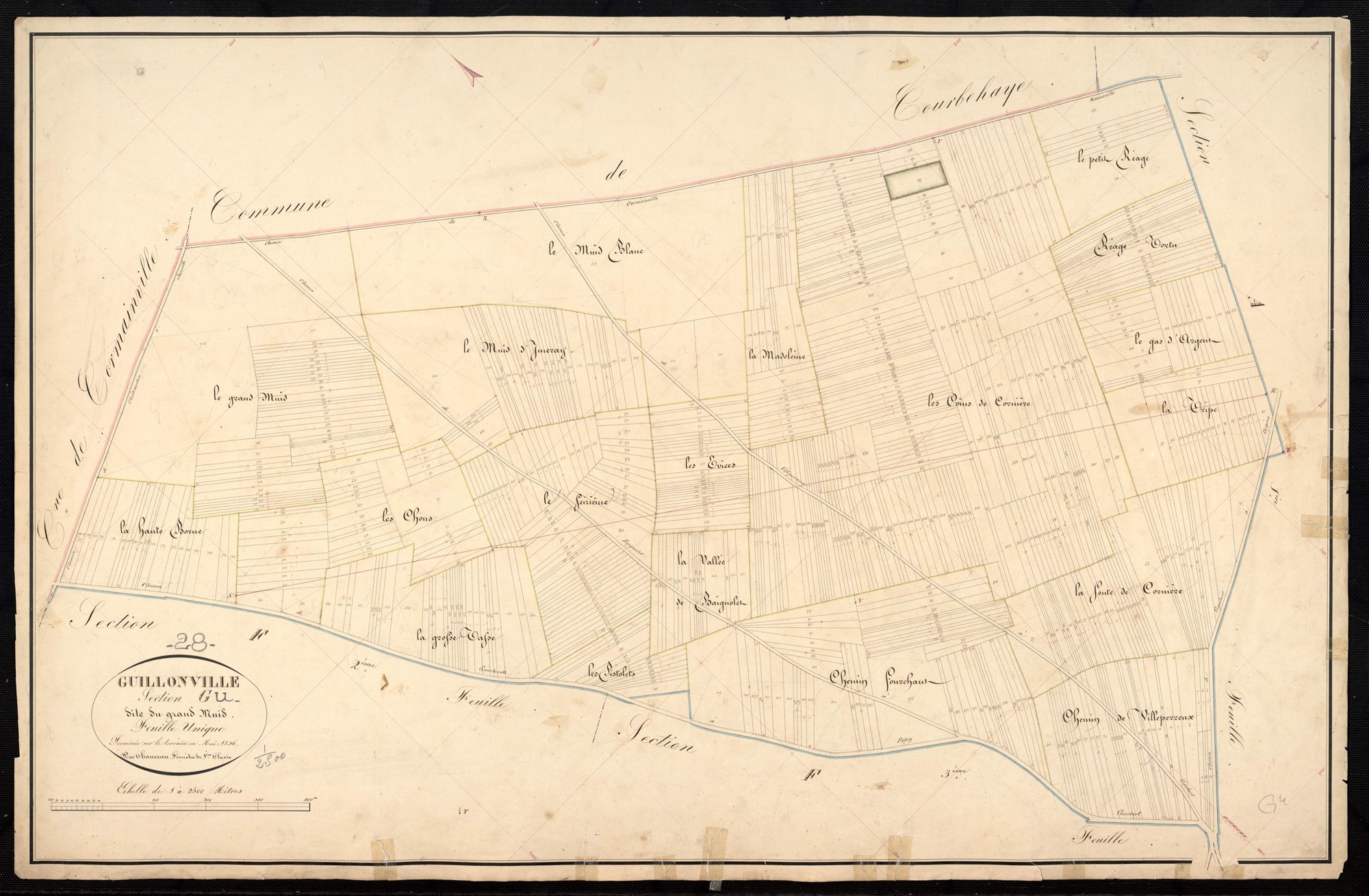 Section G, le Grand Muid, en une feuille.