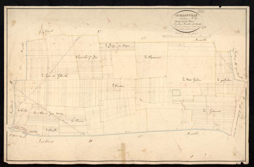 Section C, les Grandes Pièces, feuille 2 / Terminée par Monsieur Masson, Géomètre secondaire.