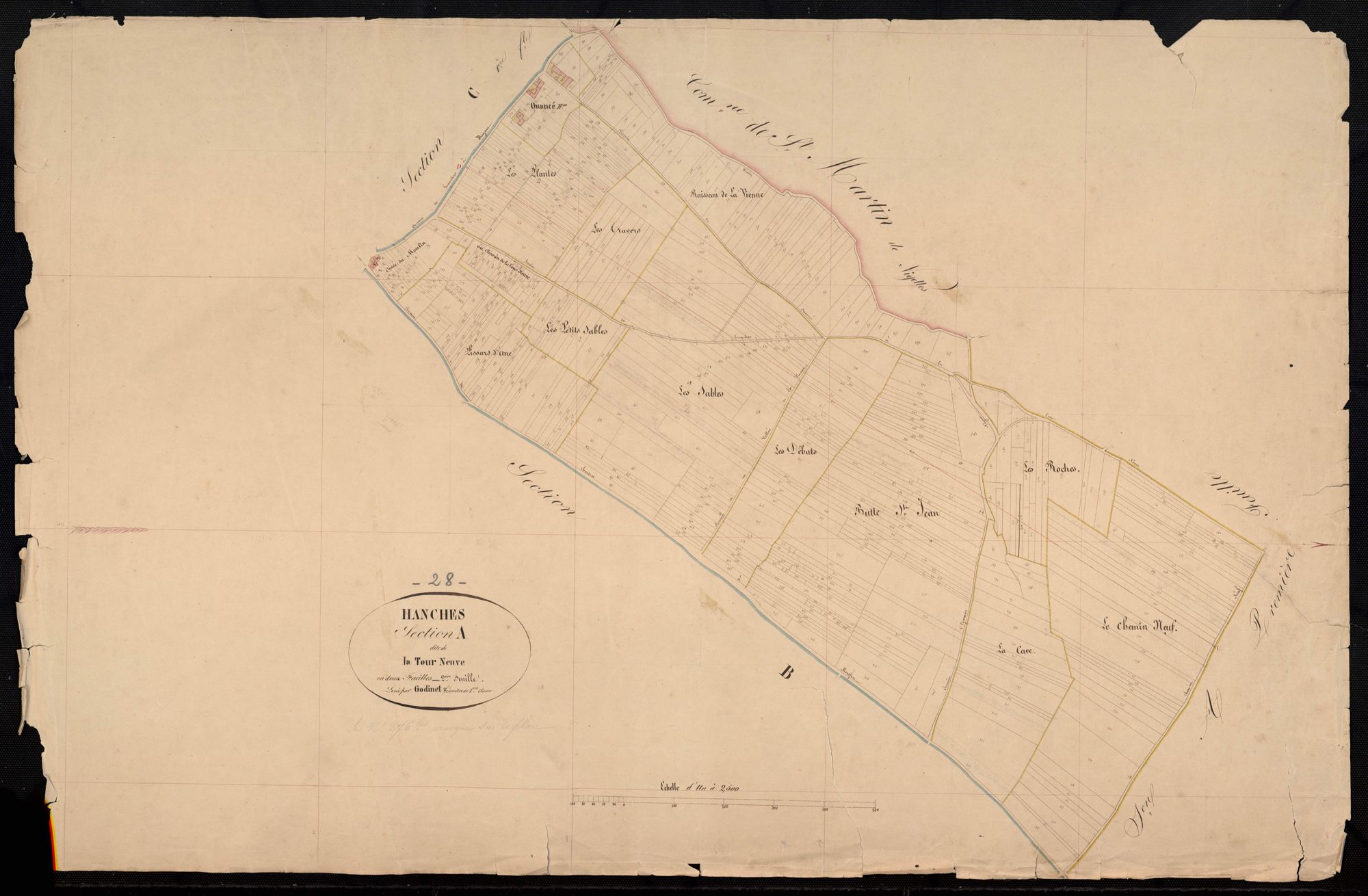 Section A, la Tour Neuve, feuille 2.