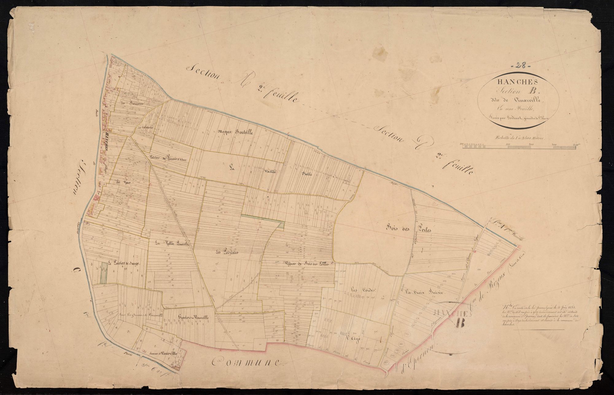 Section B, Vinarville, en une feuille.