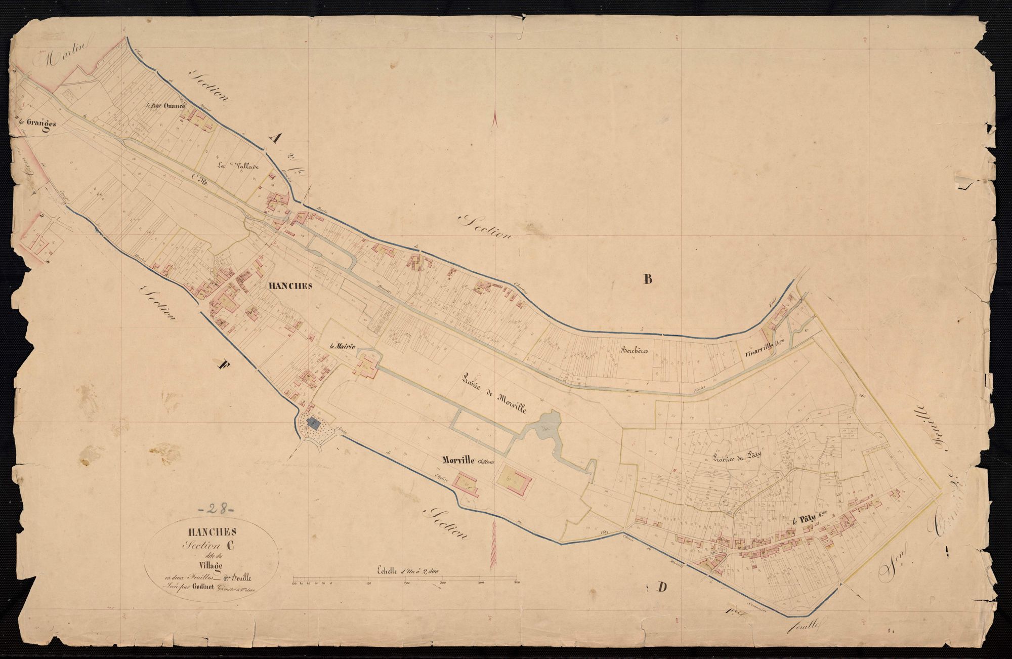 Section C, le Village, feuille 1.