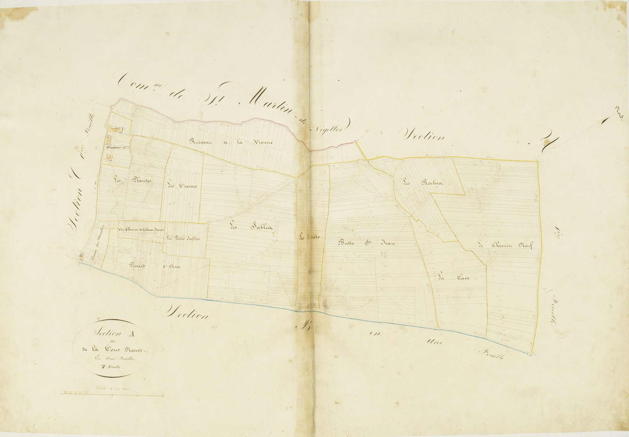 Section A, la Tour Neuve, feuille 2.