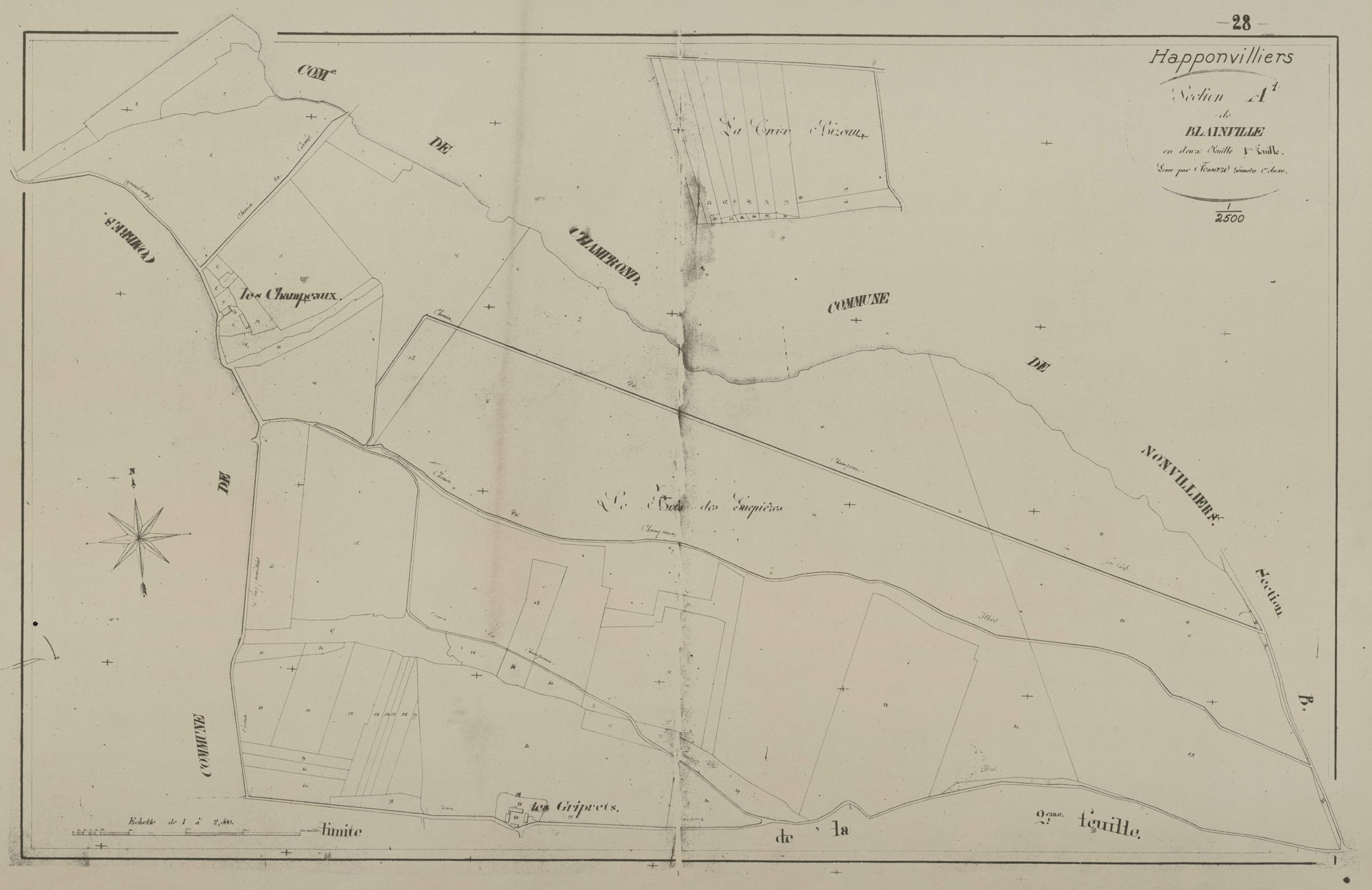 Section A, Blainville, feuille 1.