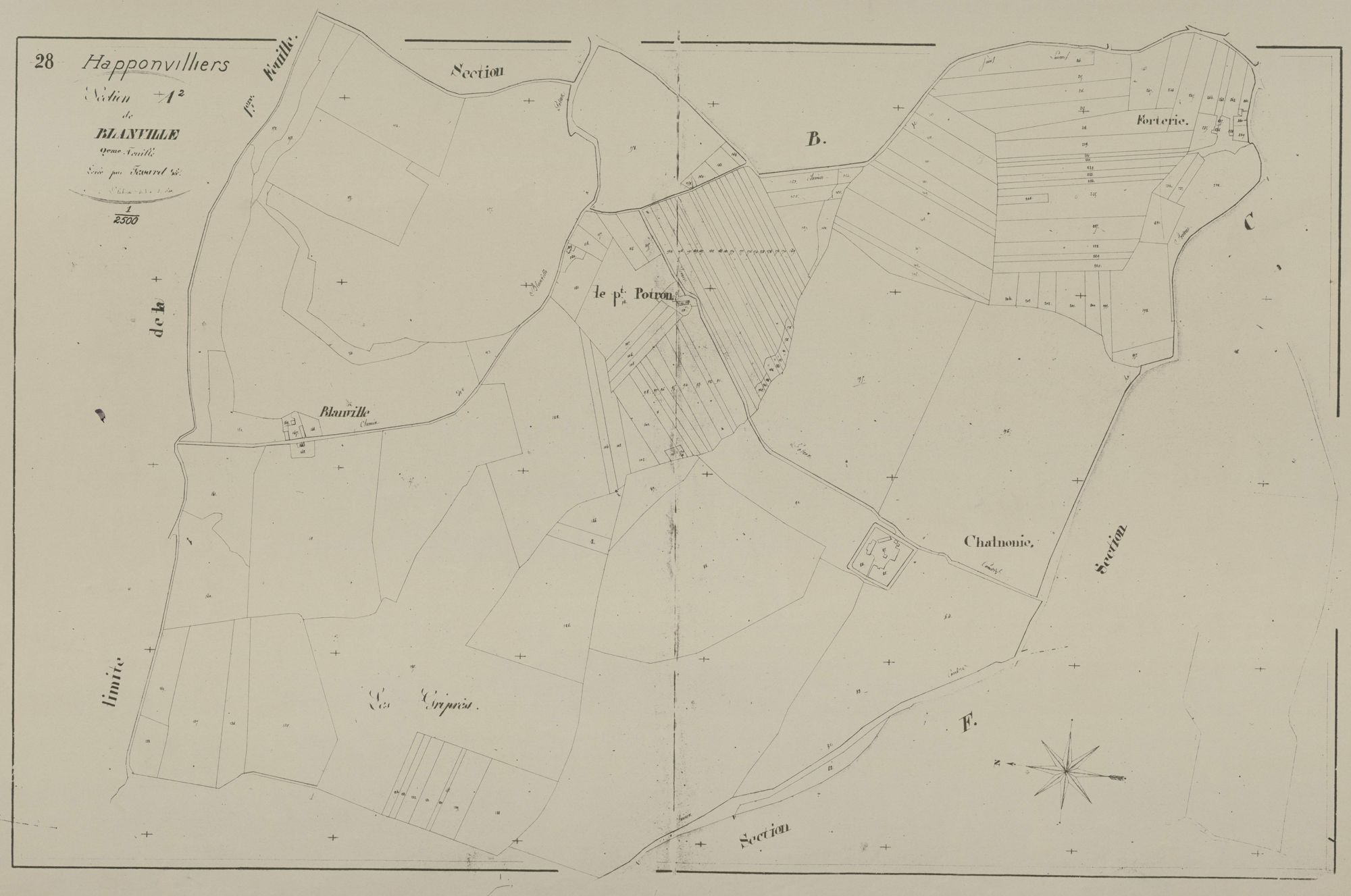 Section A, Blainville, feuille 2.