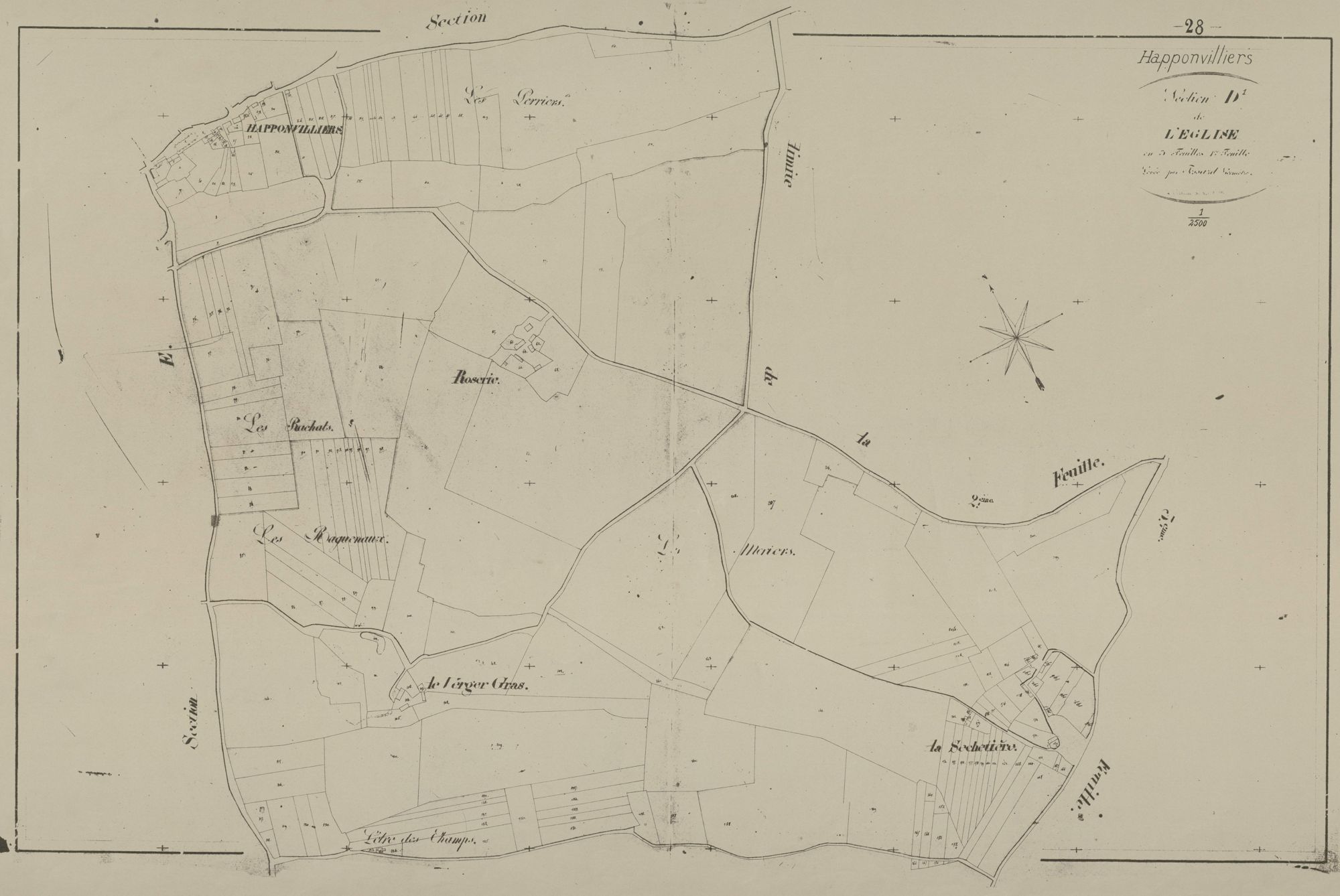 Section D, l'Eglise, feuille 1.