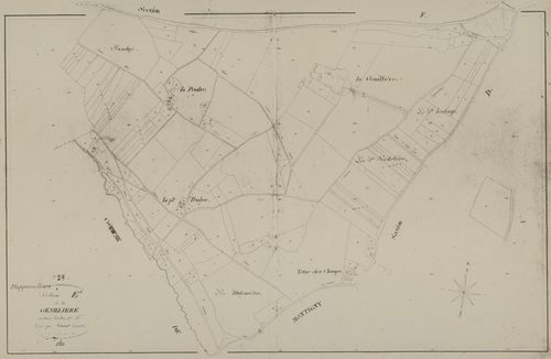Section E, la Genillière, feuille 1.