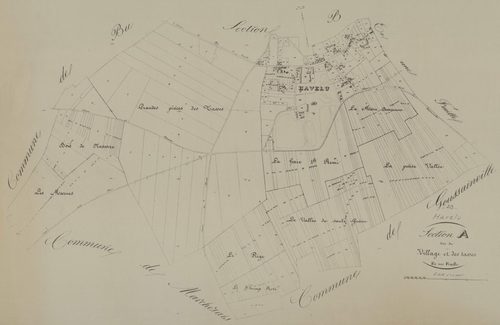 Section A, le Village et les Tasses, en une feuille.