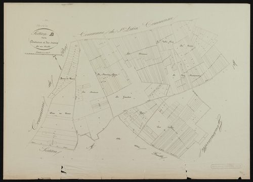 Section B, les Coutures et les Sucres, en une feuille.