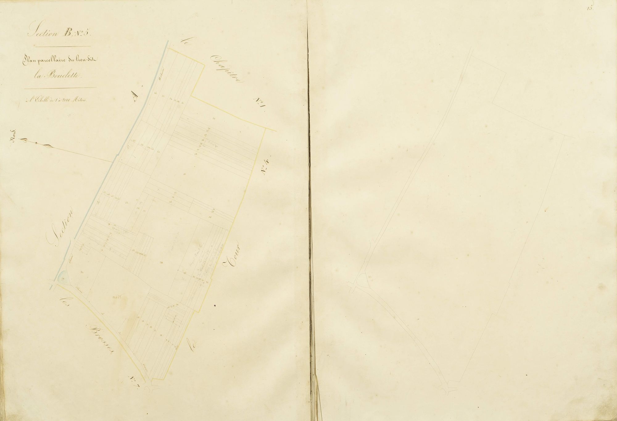 Section B, la Bouclette, feuille 5.